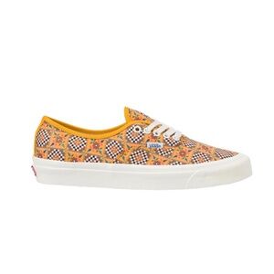 New Vans Authentic 44 DX Anaheim Factory Tile Checkerboard Yellow Sneakers 2022